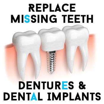 Abilene dentists, Dr. Webb & Dr. Awtrey at Abilene Family Dentistry, tell patients about the benefits of replacing missing teeth with dentures and dental implants.